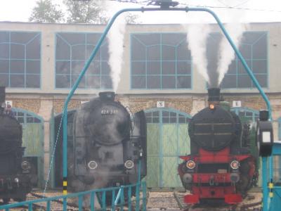 A két magyar mozdony egymás mellett
